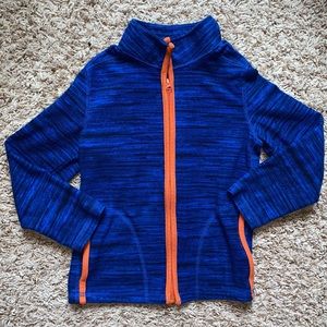 Boys size 5 blue zip up